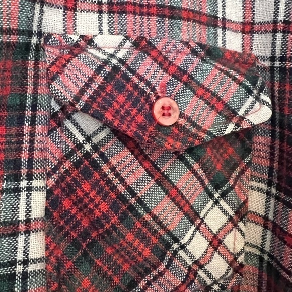 Vintage Big John Wool Plaid Unisex Button Front Shirt / xlarge - Picture 3 of 11